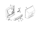 JVC AV-36950 cabinet parts diagram