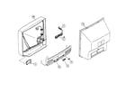 JVC AV-36980 cabinet parts diagram