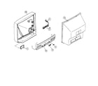 JVC AV-36985 cabinet parts diagram