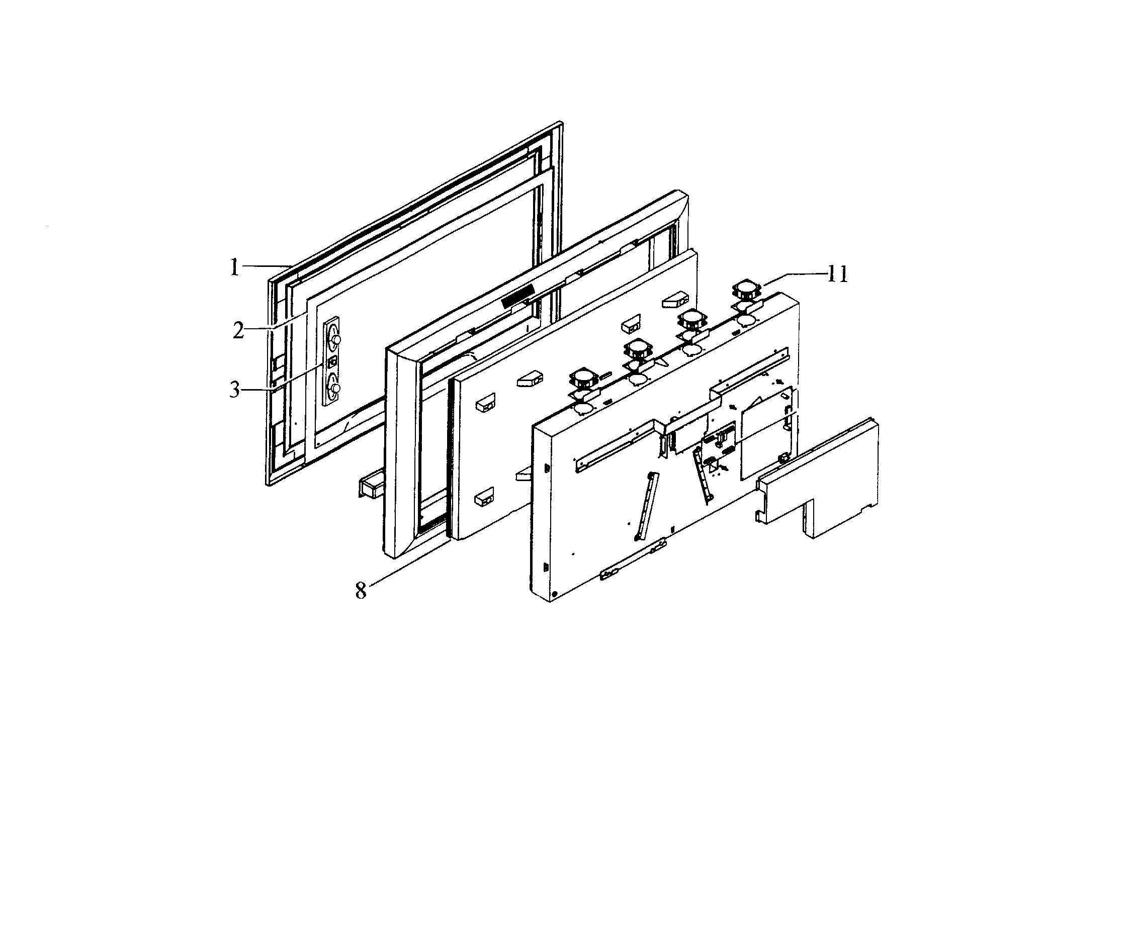 Front cabinet parts