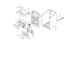 Aiwa LCX-151 cabinet parts diagram