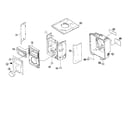 JVC FS-7000J cabinet parts diagram