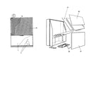 Magnavox 8P6051C101 cabinet parts diagram