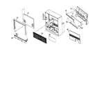 Hitachi 60SBX78B cabinet parts diagram