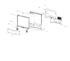 Zenith A50M84W cabinet parts diagram