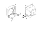JVC C-13010 cabinet parts diagram