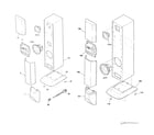 Sony SA-VA500 cabinet parts diagram