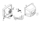 JVC AV-32D800 cabinet parts diagram