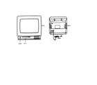 Panasonic CT-9R11A cabinet parts diagram