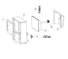 Zenith B25A76R cabinet parts diagram