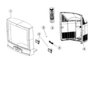 Zenith IQB27B42W cabinet parts diagram
