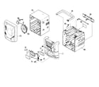 JVC PC-X550BK cabinet parts diagram