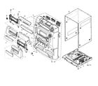 Panasonic SA-AK47 cabinet parts diagram