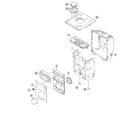 JVC FS-8000 cabinet parts diagram