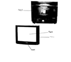 Panasonic CT-32XF56A cabinet parts diagram