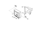 Sony KV-20S43 cabinet parts diagram