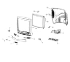 Zenith IQA36M46D cabinet parts diagram