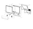 Zenith IQA56M98W1 cabinet parts diagram