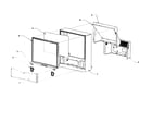 Zenith RA50M84D1 cabinet parts diagram