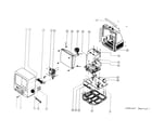 Zenith TVA1923 cabinet parts diagram