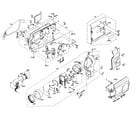 JVC GR-AXM225U cabinet parts diagram