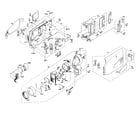 JVC GR-AX750U cabinet parts diagram