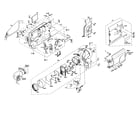 JVC GR-SXM720U cabinet parts diagram