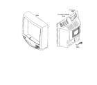 Panasonic CT-27G5B cabinet parts diagram