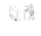 Panasonic CT-27G5CB cabinet parts diagram