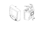 Panasonic CT-27G5UB cabinet parts diagram