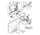 JVC AV-35155 cabinet parts diagram