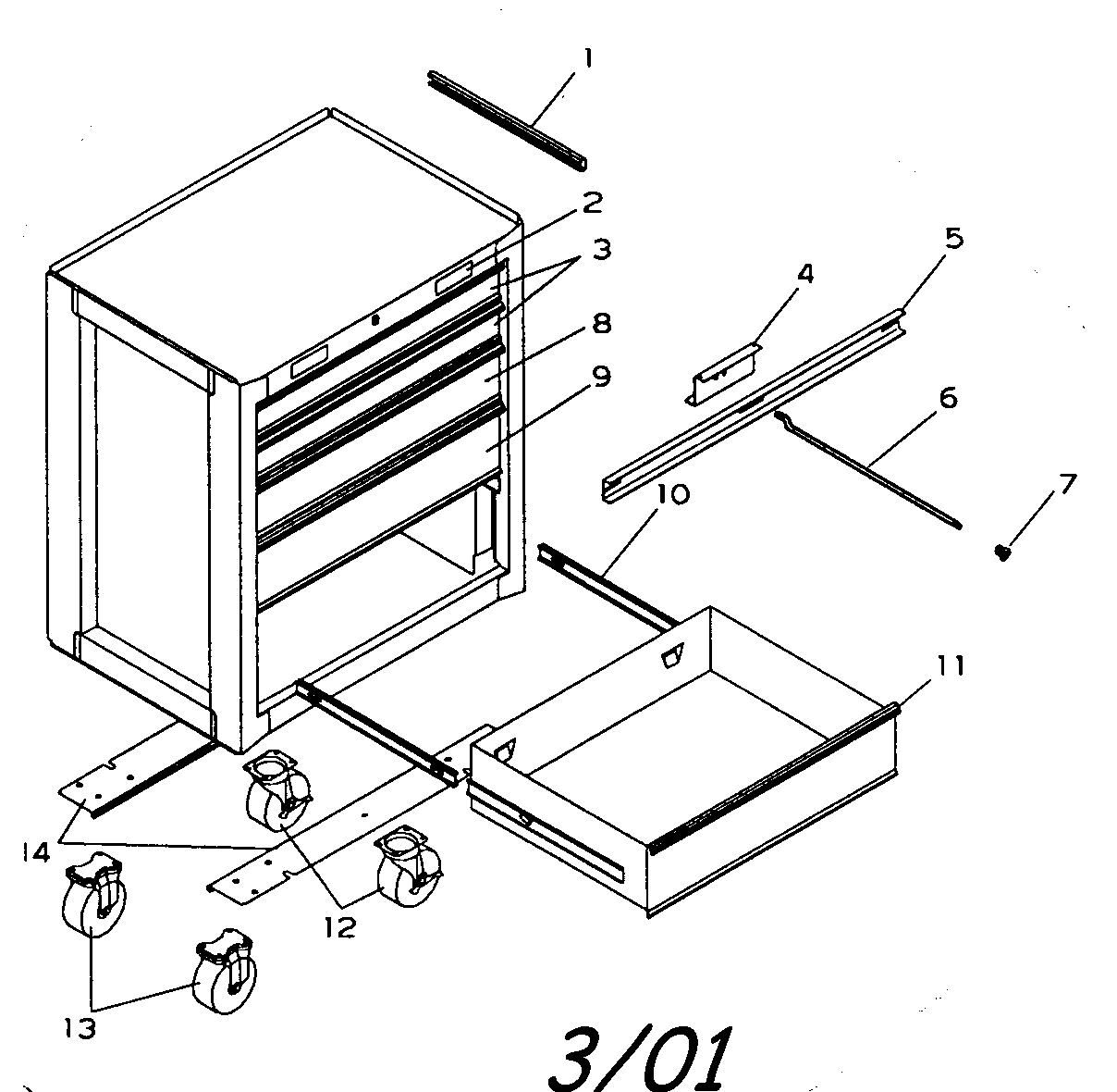 Cabinet parts