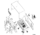 Panasonic SA-AX540 cabinet parts diagram