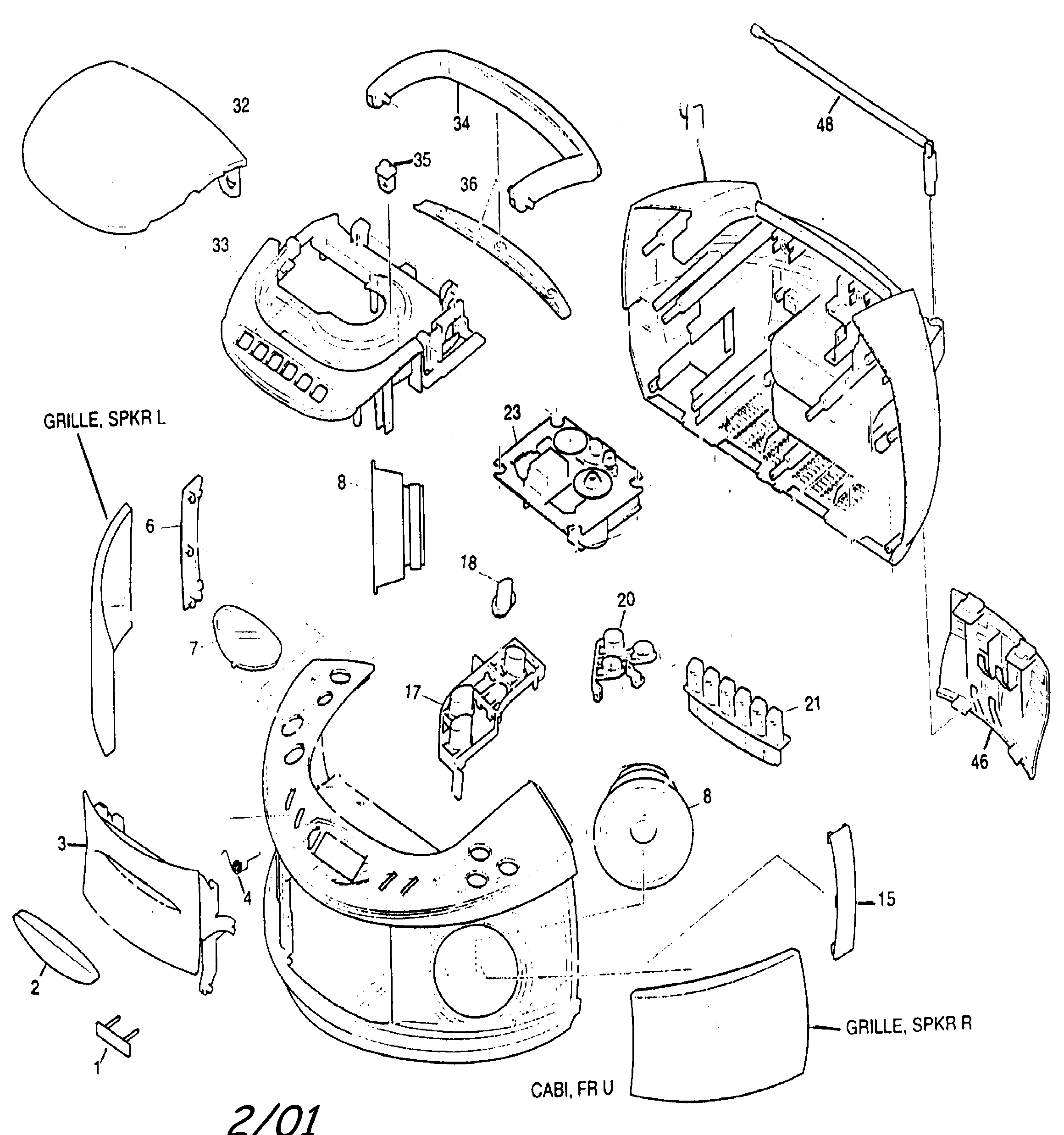 Cabinet parts