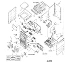 Aiwa NSX-AJ22 cabinet parts diagram