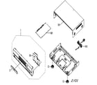Samsung DVD-611 cabinet parts diagram