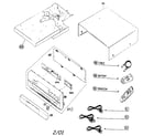 Zenith DVC-2550 cabinet parts diagram