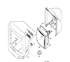 Zenith C13A02D cabinet parts diagram