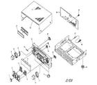 Aiwa AV-D57 cabinet parts diagram