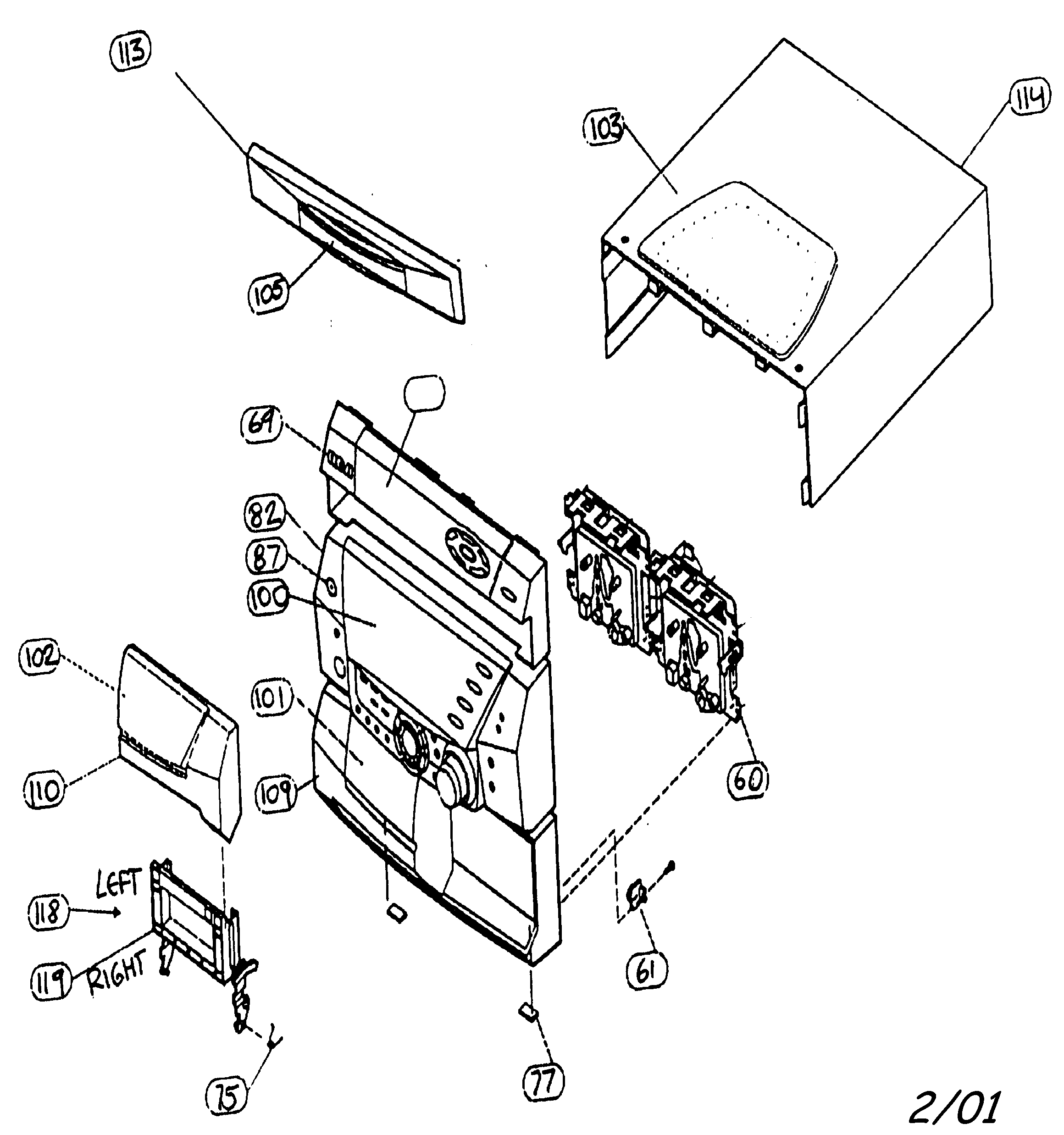 Cabinet parts