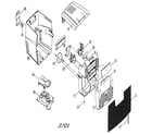 Aiwa FR-CD1500 cabinet parts diagram