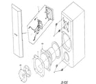 Panasonic SB-HDX3 cabinet parts diagram