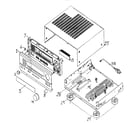 Denon AVR-881 cabinet parts diagram