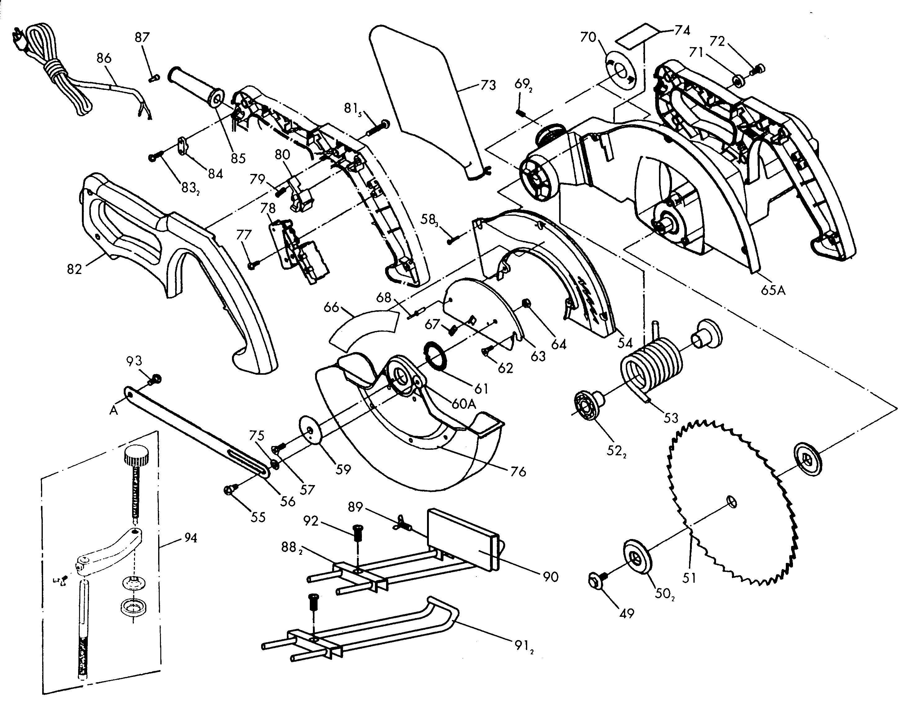 Official Craftsman 137285550 miter saw parts Sears PartsDirect