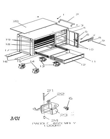 Cabinet parts