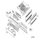 Denon AVR-5800 cabinet parts diagram