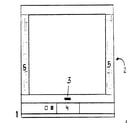 Panasonic CT-36HX40B cabinet parts diagram