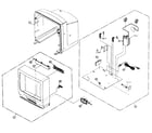 Panasonic VV-1330S cabinet parts diagram