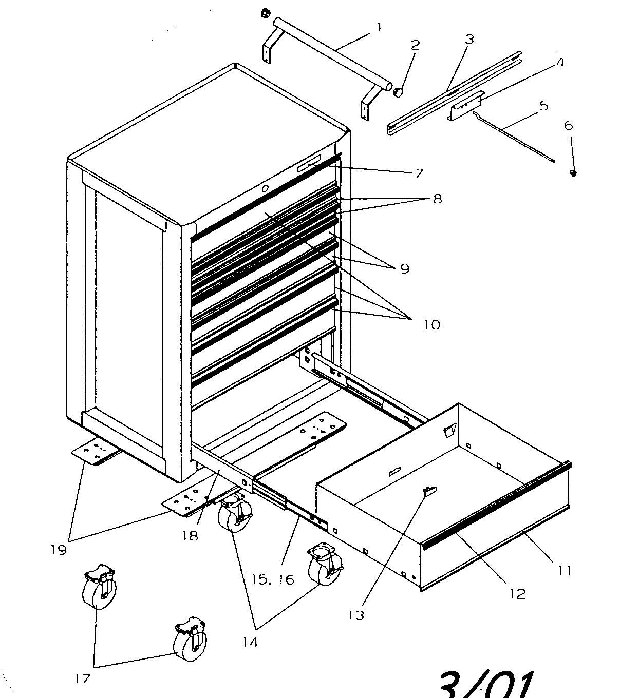 Cabinet parts