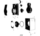 Panasonic SB-DK2 cabinet parts diagram